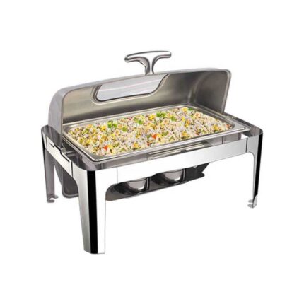 Epinox CDR-9C Camlı Roll Top Chafing Dish 9 L