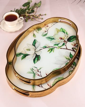 ROYAL CHARME-LOREN 2'Lİ DEKORATİF TEPSİ